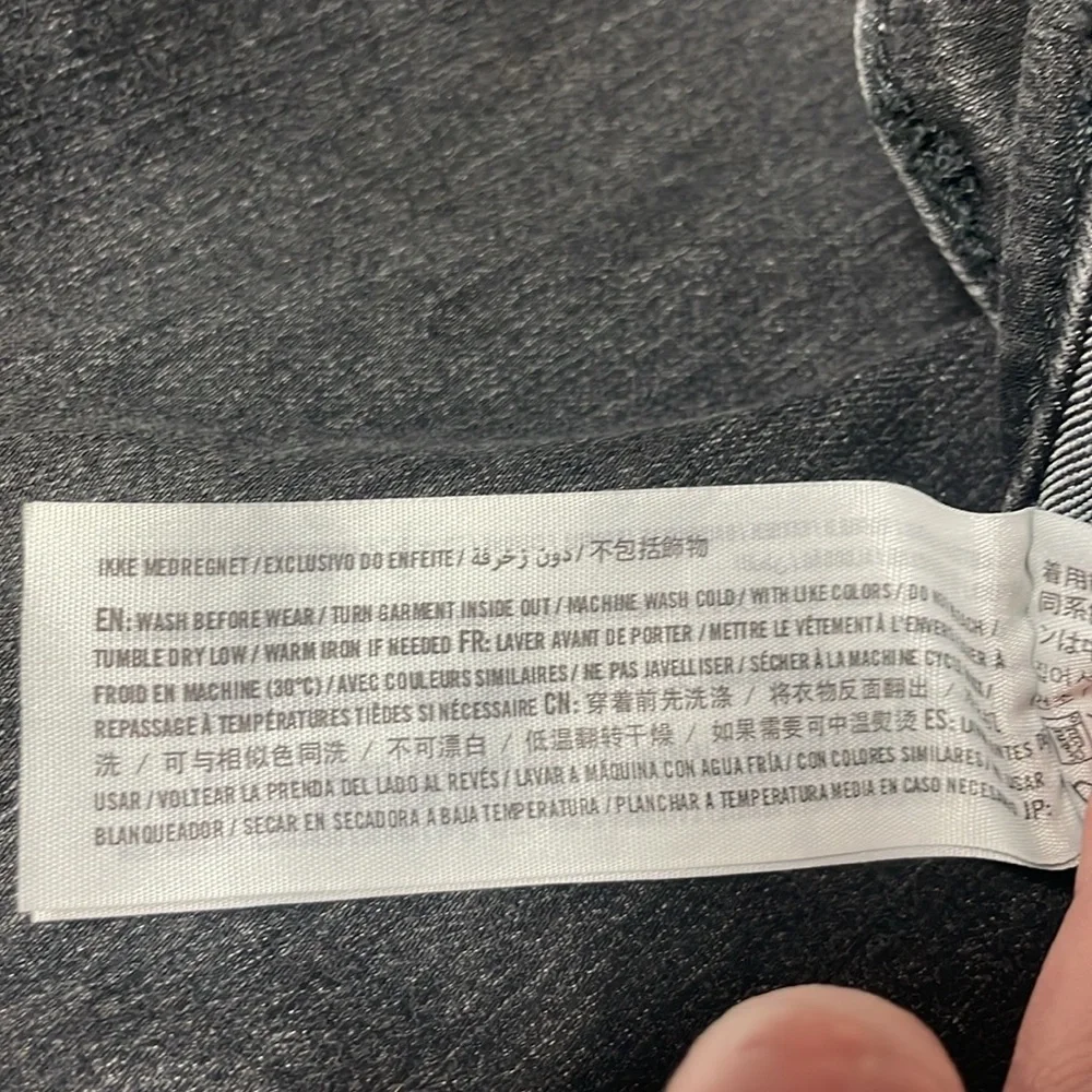 Hollister size 7R (28x31) Super Skinny High-rise Charcoal Gray Color Jeans - Picture 8 of 9